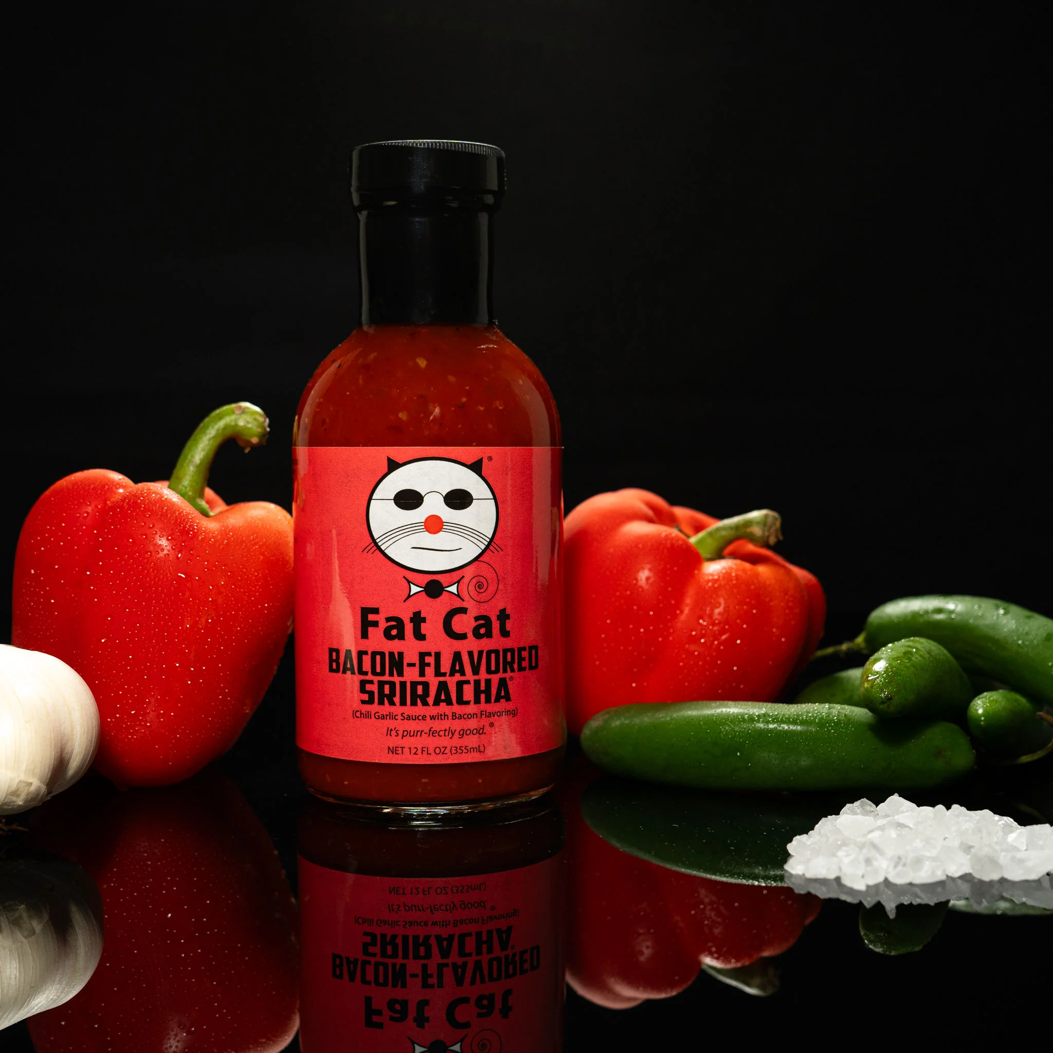 Bacon-Flavored Sriracha Chili Garlic Sauce with Bacon Flavoring (Vegan) - Image 3