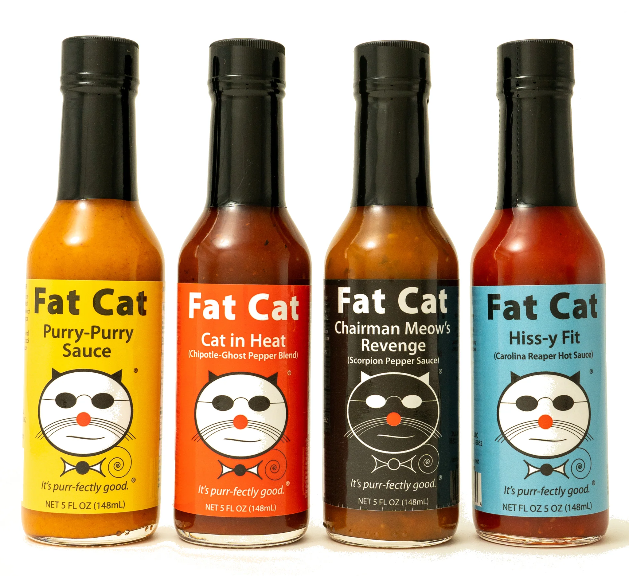 Funny Cat Name 4 Bottle Hot Sauce Gift Box - Image 8