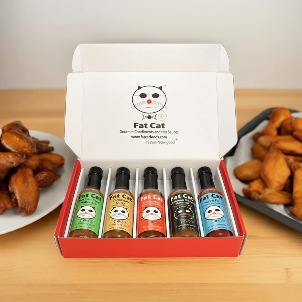 Heat Lovers 5 Bottle Hot Sauce Gift Box - Image 3