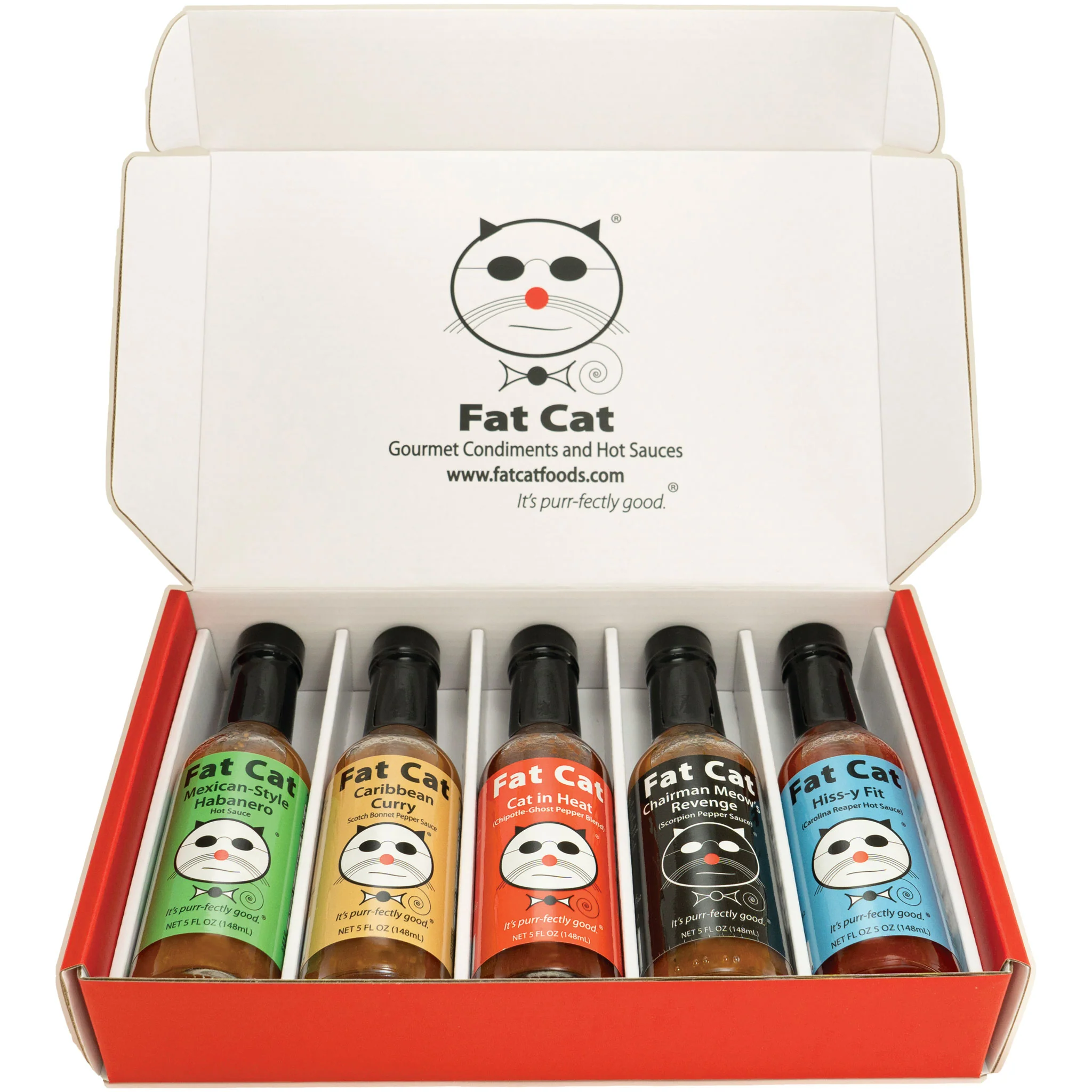 Heat Lovers 5 Bottle Hot Sauce Gift Box - Image 4