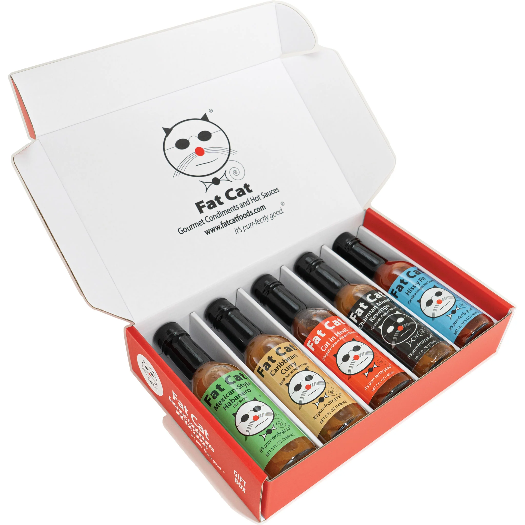 Heat Lovers 5 Bottle Hot Sauce Gift Box - Image 5