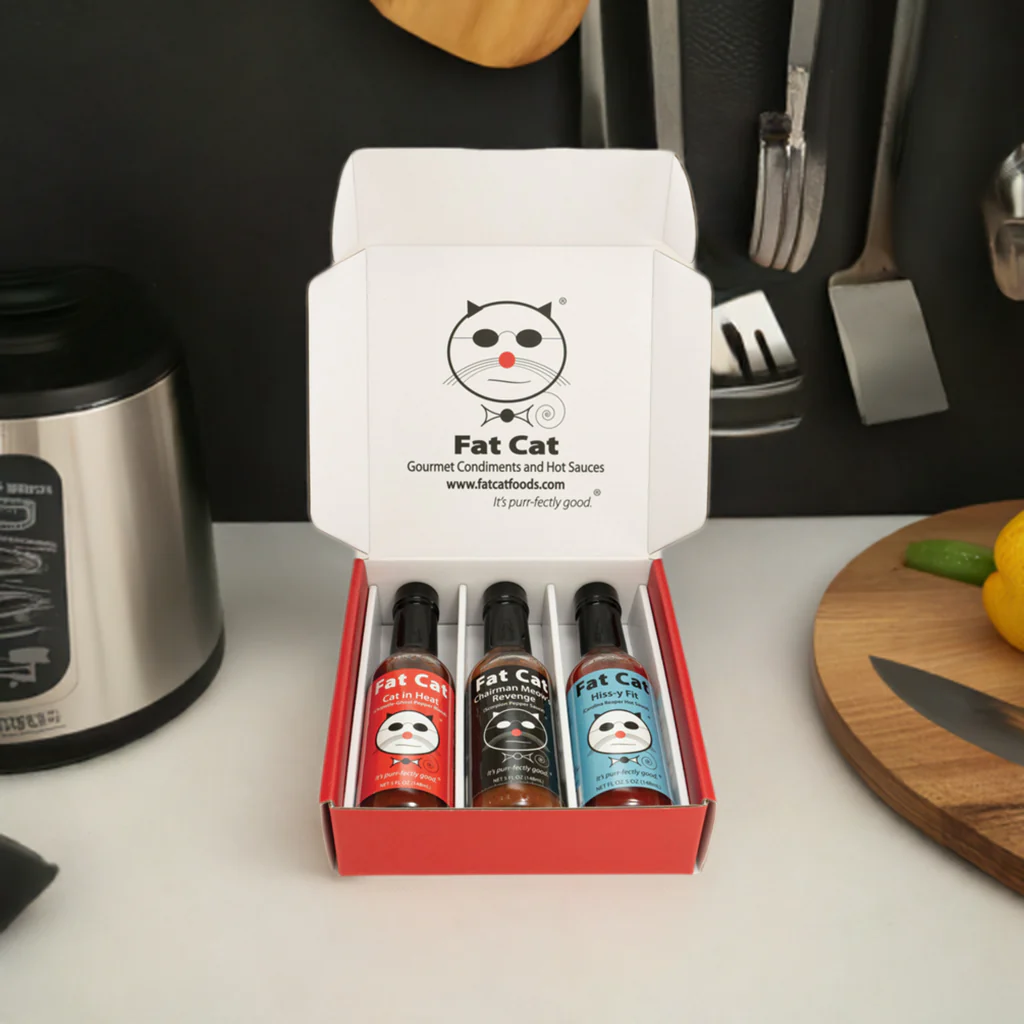 Heat Lovers 3 Bottle Hot Sauce Gift Box - Image 3
