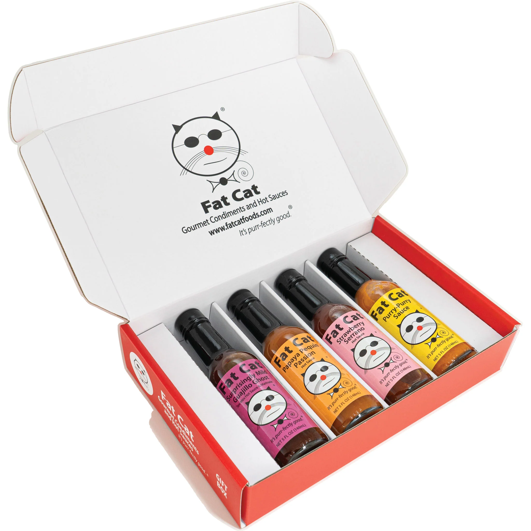 Mild Heat 4 Bottle Hot Sauce Gift Box - Image 3