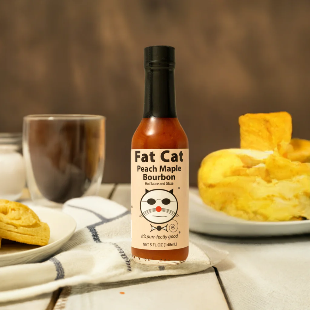 Peach Maple Bourbon Hot Sauce and Glaze - Image 7